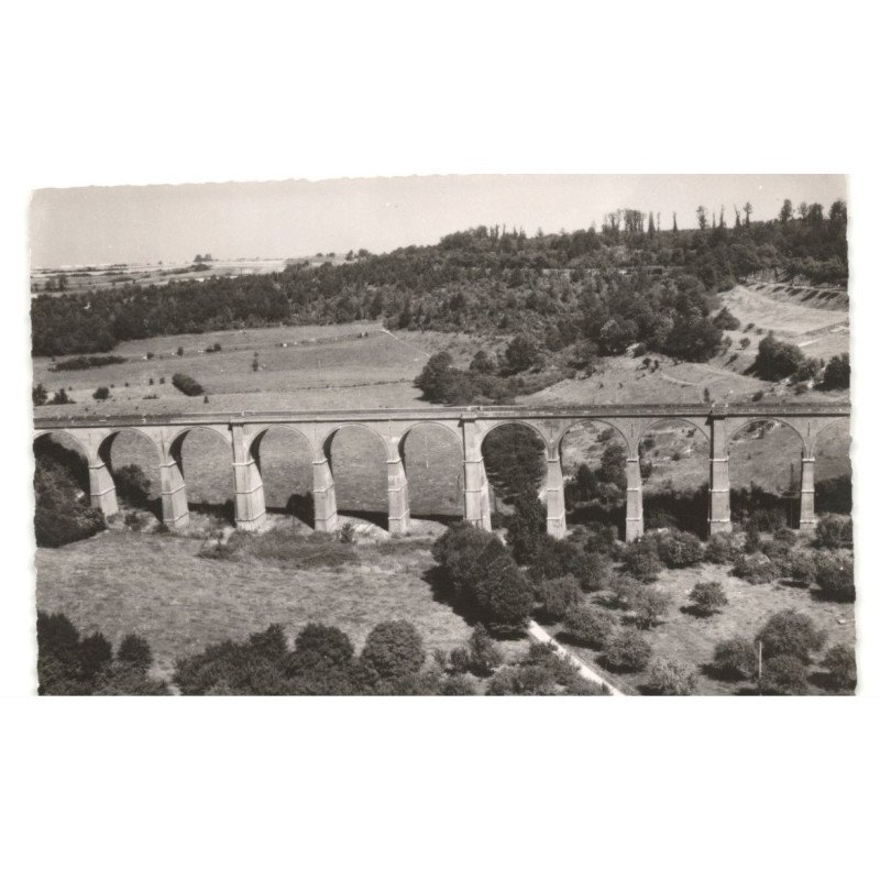 POIX: le viaduc vue aérienne 10x15 - très bon etat
