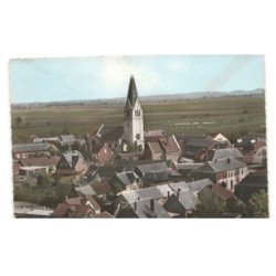 PROYART: quartier de l'église vue aérienne 10x15 - très bon etat