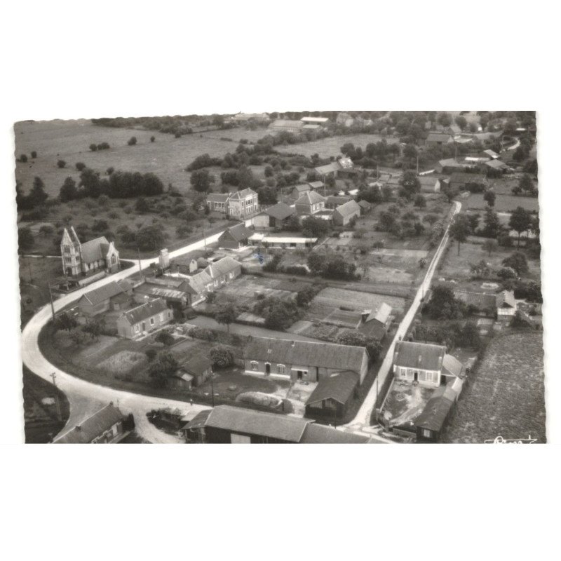 RANCOURT: vue générale vue aérienne 10x15 - très bon etat