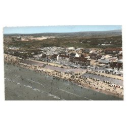 QUEND-PLAGE: plage et terrasse maritime vue aérienne 10x15 - très bon etat