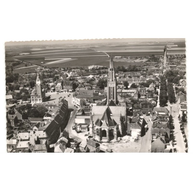 ROYE: église saint-pierre vue aérienne 10x15 - très bon etat