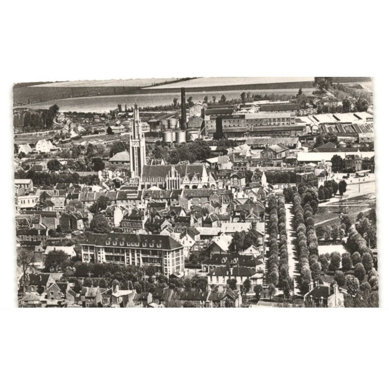 ROYE: vue générale vue aérienne 10x15 - très bon etat