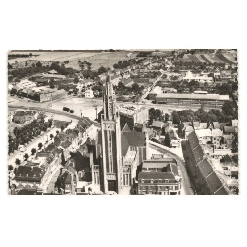 ROYE: vue panoramique vue aérienne 10x15 - très bon etat