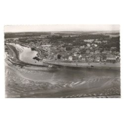 SAINT-VALERY-sur-SOMME: le quai blavet vue aérienne 10x15 - très bon etat