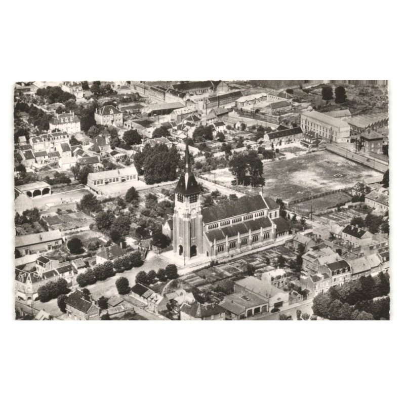 VILLERS-BRETONNEUX: vue générale vue aérienne 10x15 - très bon etat