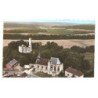 FOLLEVILLE: ruines du château et tour XIIIe église monument historique vue aérienne 10x15 - très bon etat