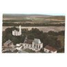 FOLLEVILLE: ruines du château et tour XIIIe église monument historique vue aérienne 10x15 - etat
