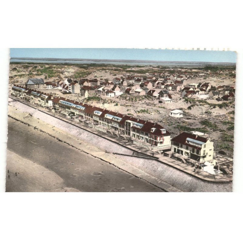 FORT-MAHON: la plage vue aérienne 10x15 - très bon etat