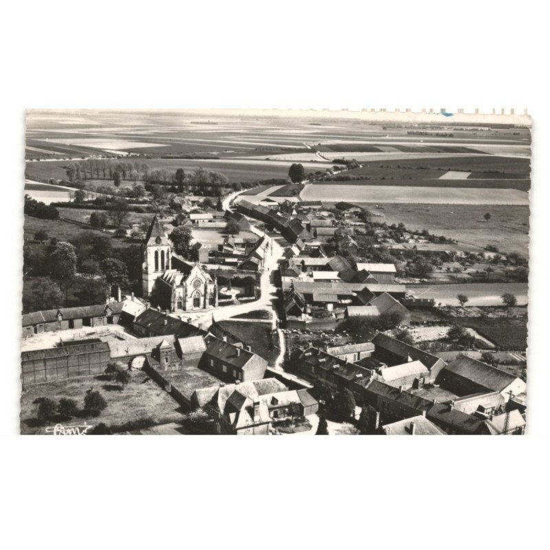 FLAMERVILLE: vue aérienne 10x15 - très bon etat