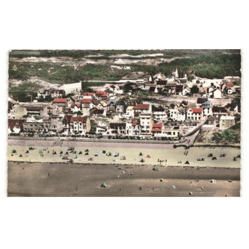 QUEND-PLAGE-les-PINS: vue panoramique vue aérienne 10x15 - très bon etat