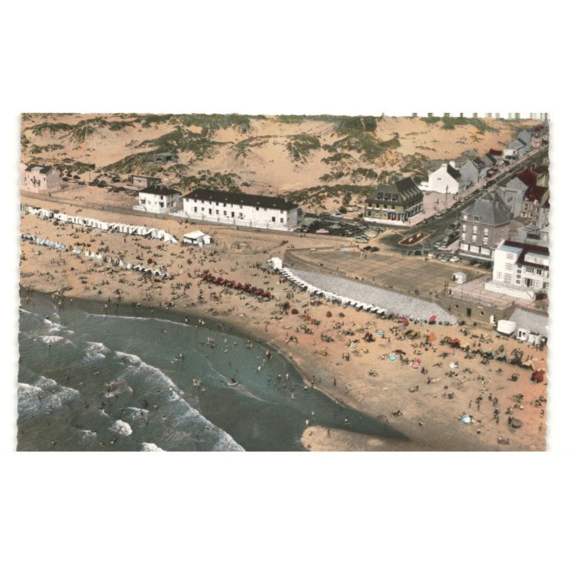 FORT-MAHON-PLAGE: vue panoramique vue aérienne 10x15 - très bon etat