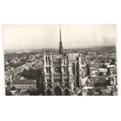 AMIENS: la cathédrale XIIIe siècle vue aérienne 10x15 - très bon etat