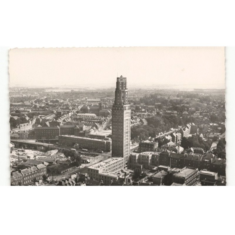 AMIENS: tour perret (gratte ciel amiénois) vue aérienne 10x15 - très bon etat
