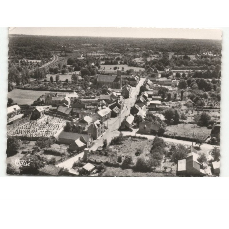 MASSERAC: vue générale vue aérienne 10x15 - très bon état