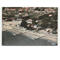 LES MOUTIERS-en-RETZ: plage du pré-vincent vue aérienne 10x15 - état