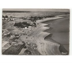 LES MOUTIERS: plage du pré-vincent vue aérienne 10x15 - très bon état