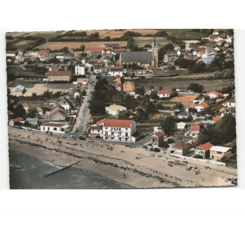 LES MOUTIERS-en-RETZ: vue générale vue aérienne 10x15 - très bon état