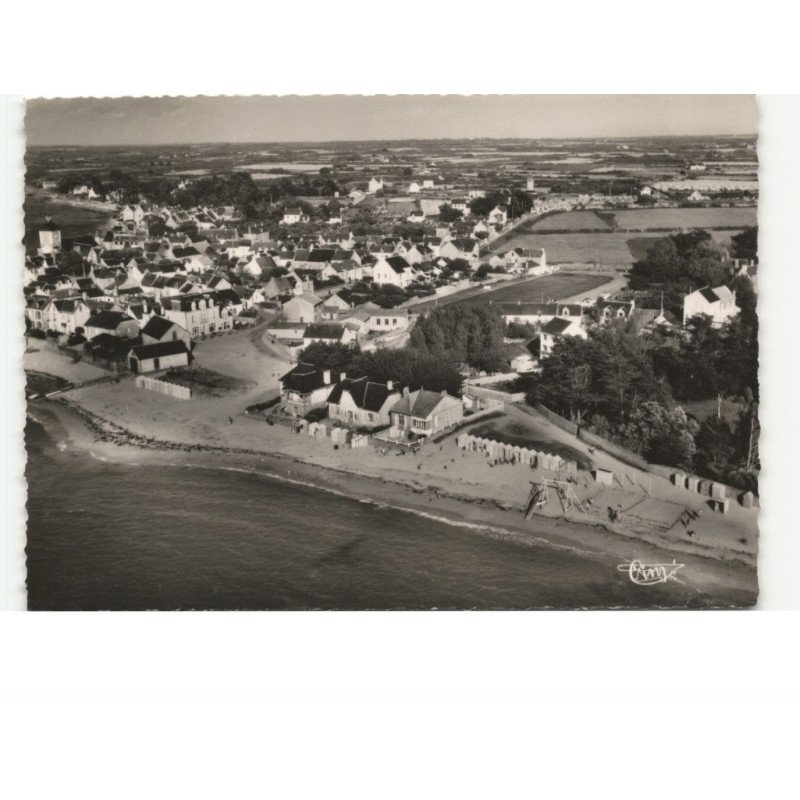 PIRIAC-sur-MER: la plage vue aérienne 10x15 - très bon état