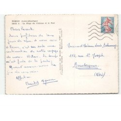 PORNIC: la plage du château et le port vue aérienne 10x15 - très bon état