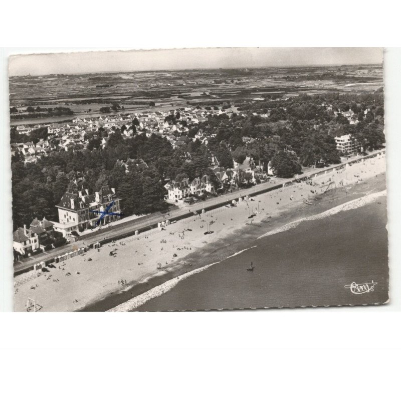 LA BAULE: la plage benoît vue aérienne 10x15 - très bon état
