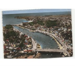 LE POULIGUEN: le port et la place vue aérienne 10x15 - très bon état