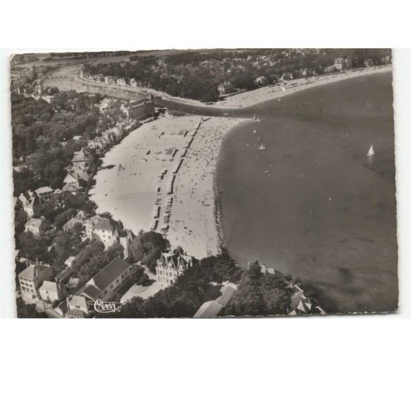 LE POULIGUEN: plage du pouliguen, plage benoist vue aérienne 10x15 - très bon état
