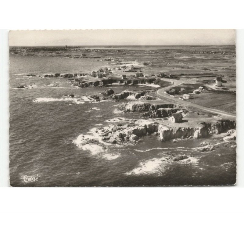 LE POULIGUEN: la grande côte vue aérienne 10x15 - très bon état