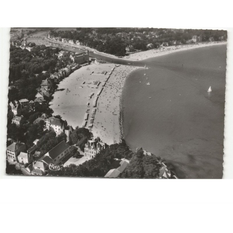 LE POULIGUEN: plage du pouliguen, plage benoist vue aérienne 10x15 - très bon état