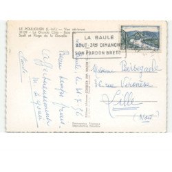 LE POULIGUEN: la grande côte, baie du scall et plager de la govelle vue aérienne 10x15 - très bon état