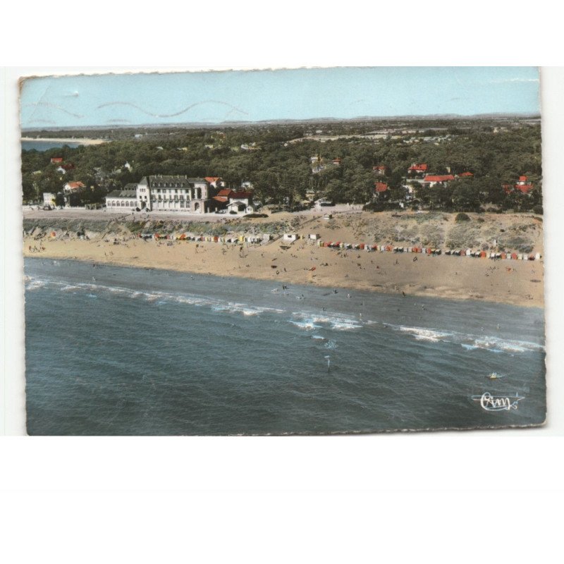 SAINt-BREVIN-L'OCEAN: la plage et le casino vue aérienne 10x15 - très bon état