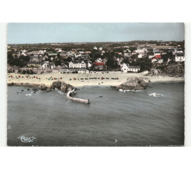 SAINT-MARC-sur-MER: le port et la plage vue aérienne 10x15 - état