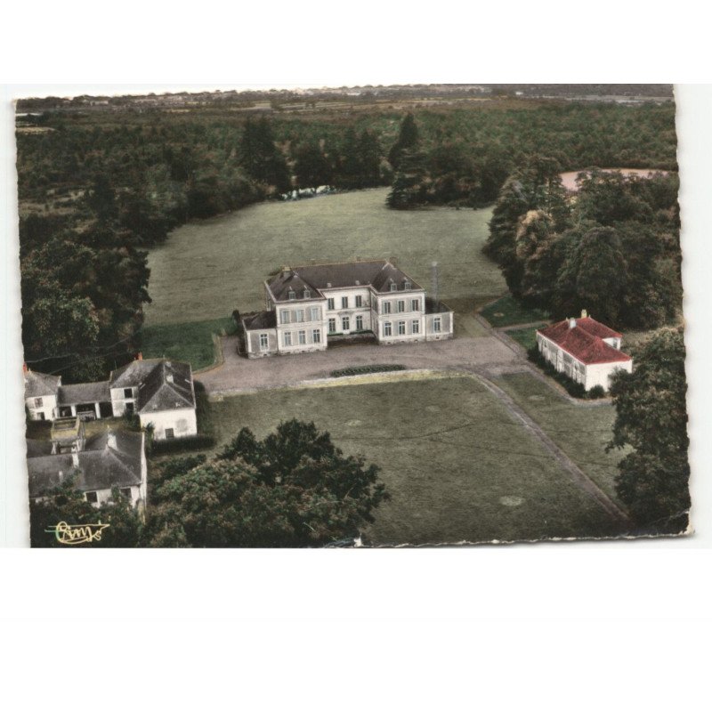 SAINT-MARS-du-DESERT: château de la forêt vue aérienne 10x15 - état