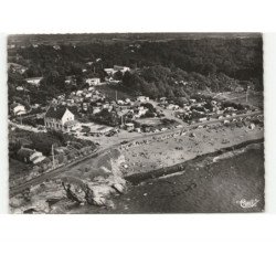 SAINT-MICHEL-CHEF-CHEF: plage de comberge et le camping vue aérienne 10x15 - très bon état