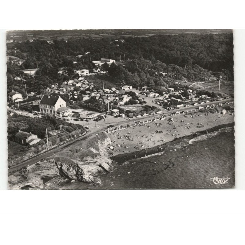SAINT-MICHEL-CHEF-CHEF: plage de comberge et le camping vue aérienne 10x15 - très bon état
