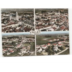 VALLET: 4 vues vue aérienne 10x15 - très bon état