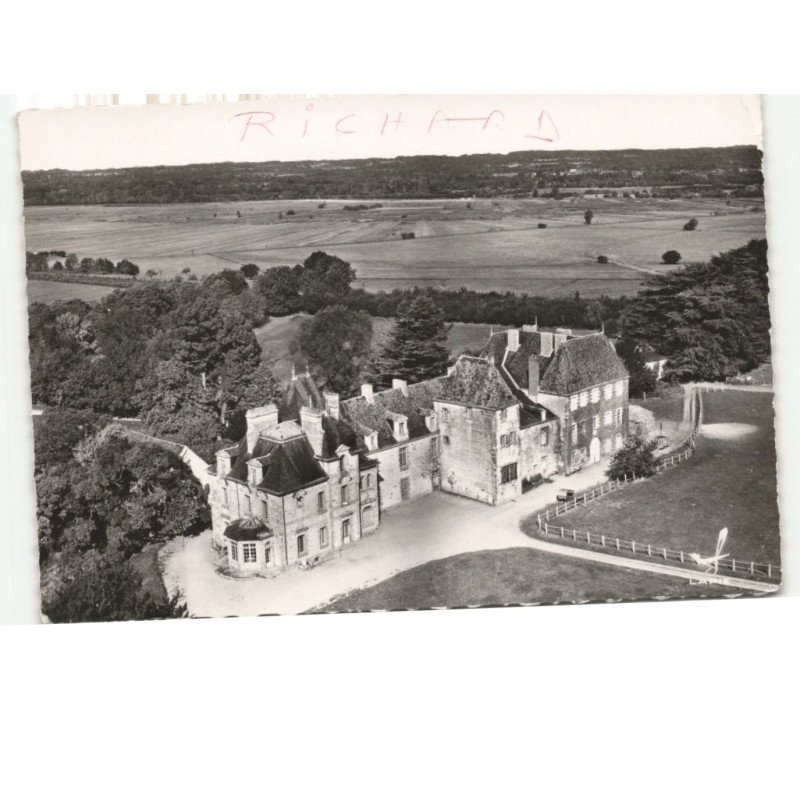 AVESSAC: château du pordor vue aérienne 10x15 - très bon état