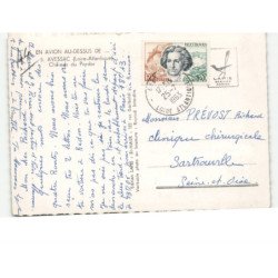 AVESSAC: château du pordor vue aérienne 10x15 - très bon état