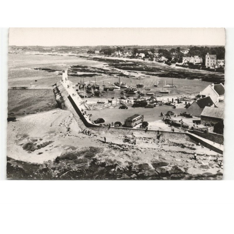 PIRIAC: le port, la côte de grain vue aérienne 10x15 - très bon état