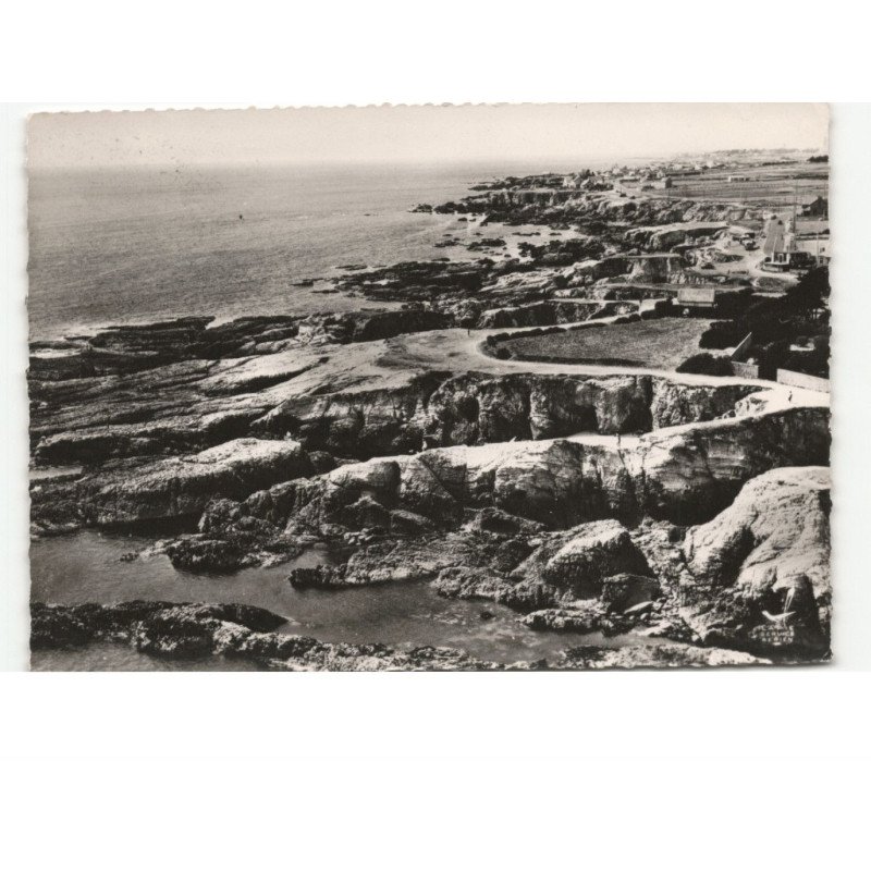 LE POULIGUEN: pierre plate vue aérienne 10x15 - très bon état
