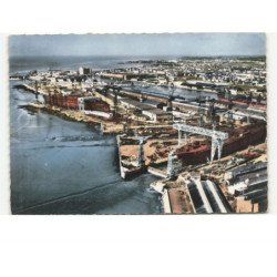 SAINT-NAZAIRE: vue générale des chantiers vue aérienne 10x15 - état