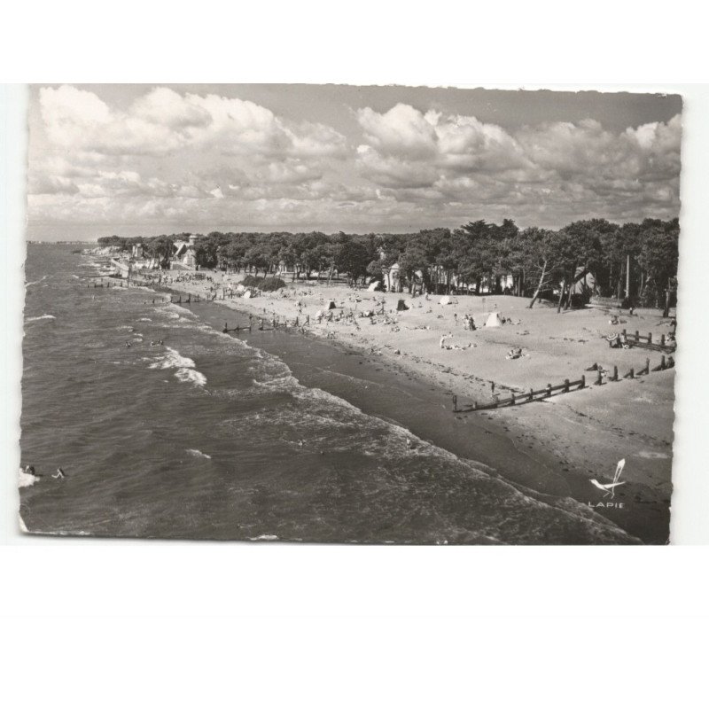 SAINT-BREVIN-les-PINS: plage de la duchesse anne vue aérienne 10x15 - état