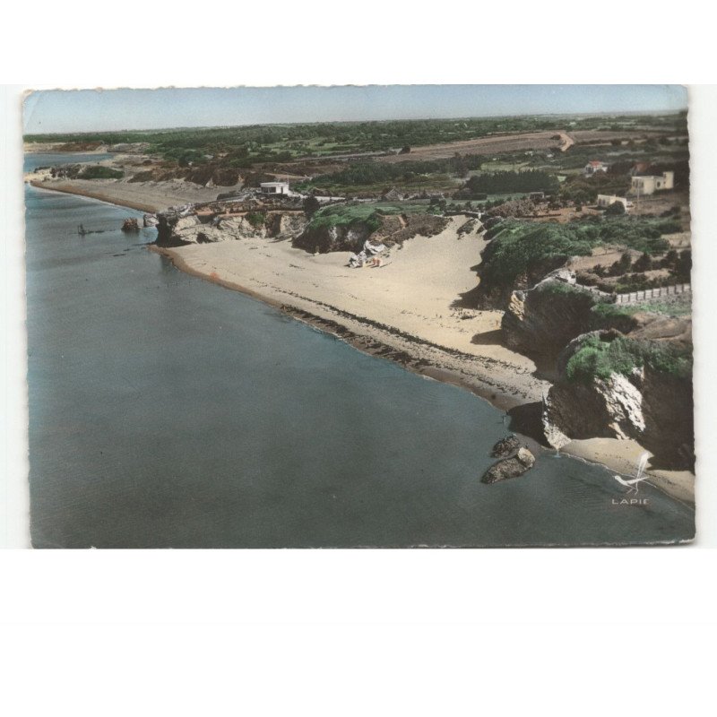 SAINT-MICHEL-CHEF-CHEF: plage du châtelet vue aérienne 10x15 - état