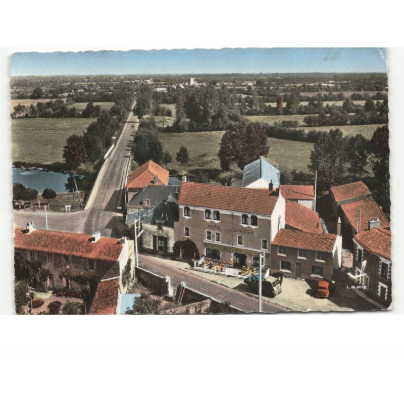 SAINT-PHILIBERT-de-GRAND-LIEU: hôtel-restauranty de la riviera vue aérienne 10x15 - état