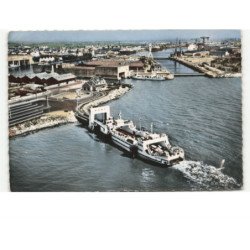 SAINT-NAZAIRE: le bac, départ de saint-nazaire vue aérienne 10x15 - état