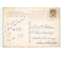 THARON-PLAGE: perle de la côte de jade, la plage au fond, le bois roi vue aérienne 10x15 - très bon état
