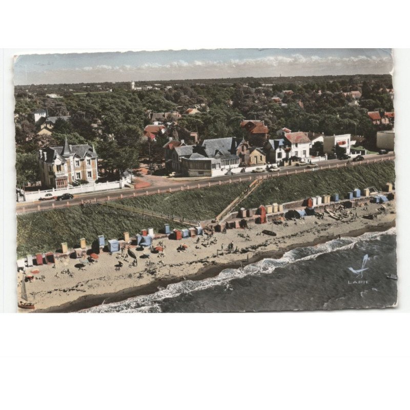 THARON-PLAGE: la grande plage vue aérienne 10x15 - très bon état