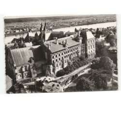 BLOIS: le château la lsalle des états généraux la façade françois 1er vue aérienne 10x15 - très bon état