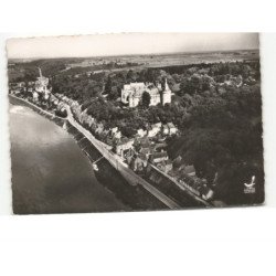CHAUMONT-sur-LOIRE: le château et vue générale vue aérienne 10x15 - très bon état
