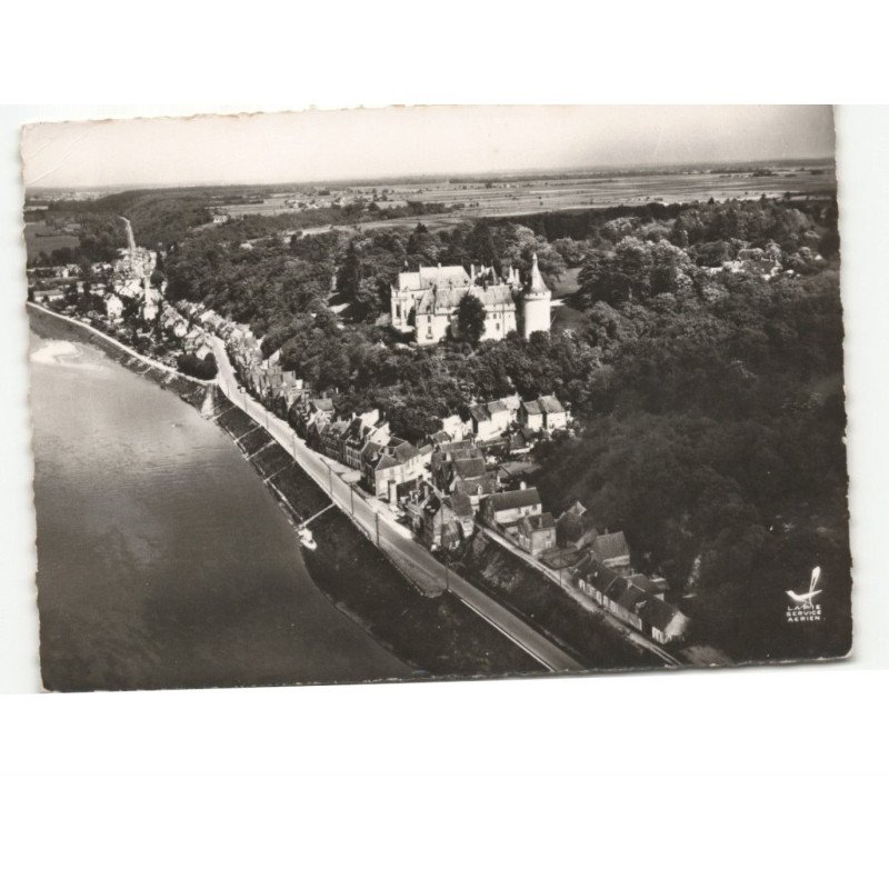 CHAUMONT-sur-LOIRE: le château et vue générale vue aérienne 10x15 - très bon état