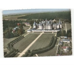 CHAMBORD: le château Charles-Quint vue aérienne 10x15 - très bon état